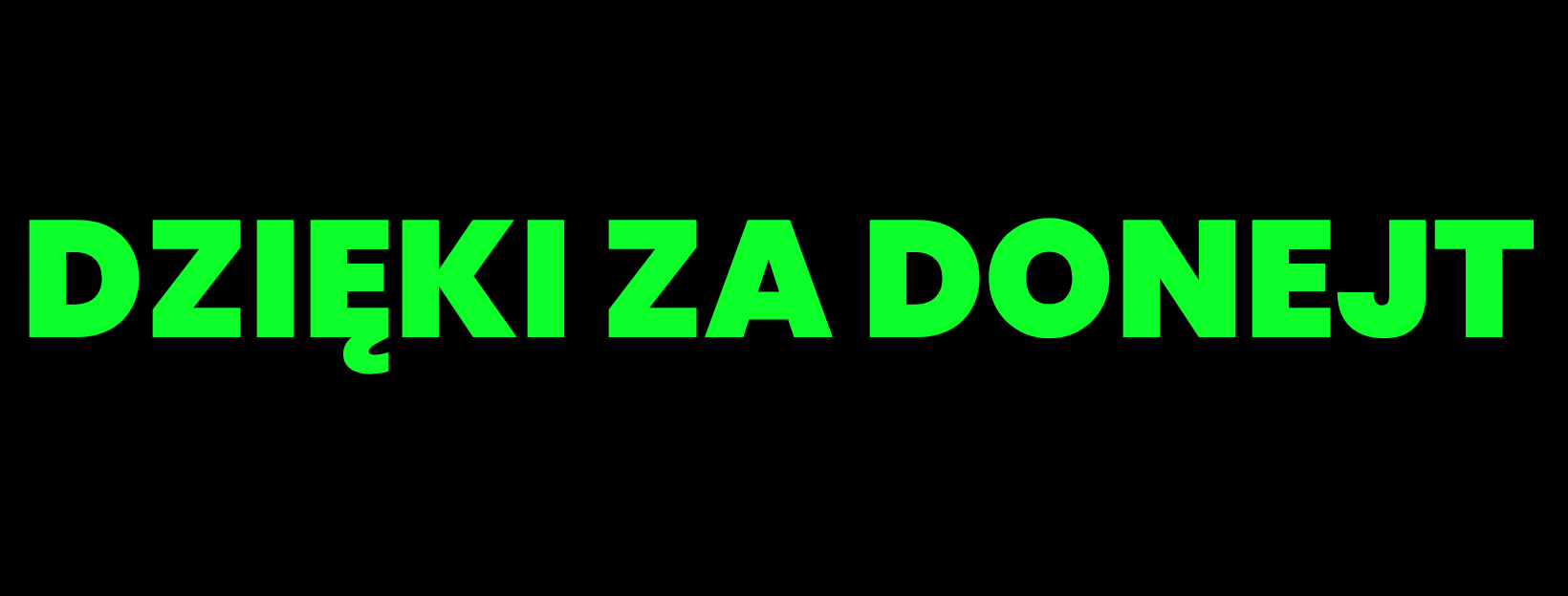 Baner streamera Raszei – strona dotacji na StreamPay