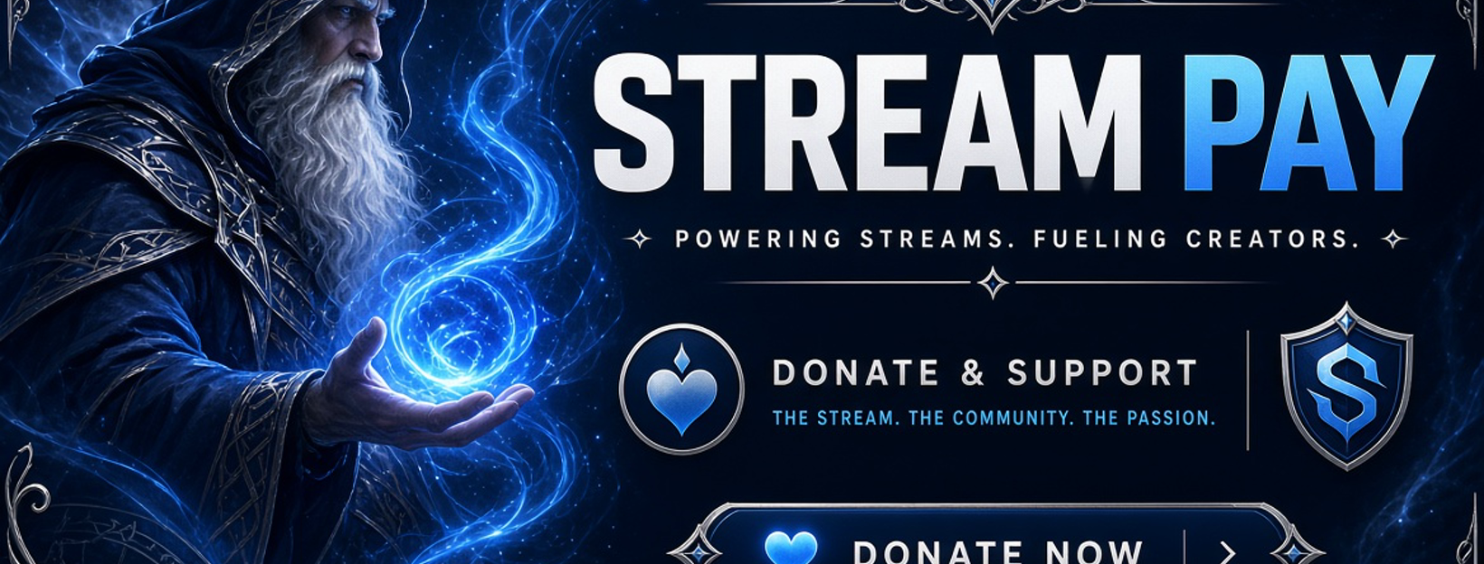 Baner streamera czarodziejz8t – strona dotacji na StreamPay