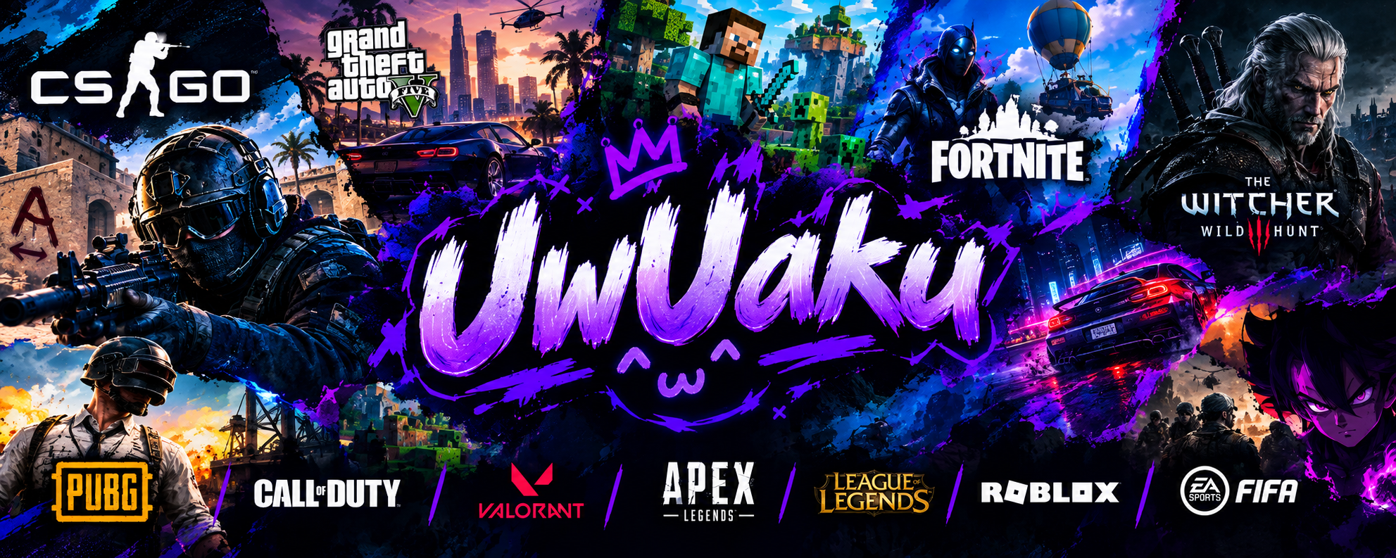 Baner streamera UwuAku – strona dotacji na StreamPay