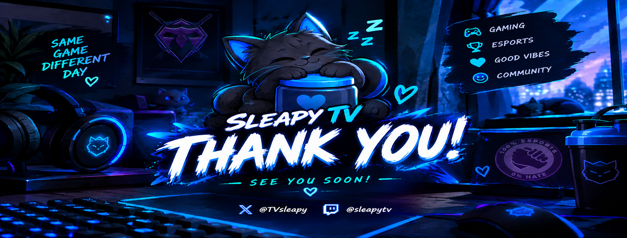Baner streamera sleapytv – strona dotacji na StreamPay