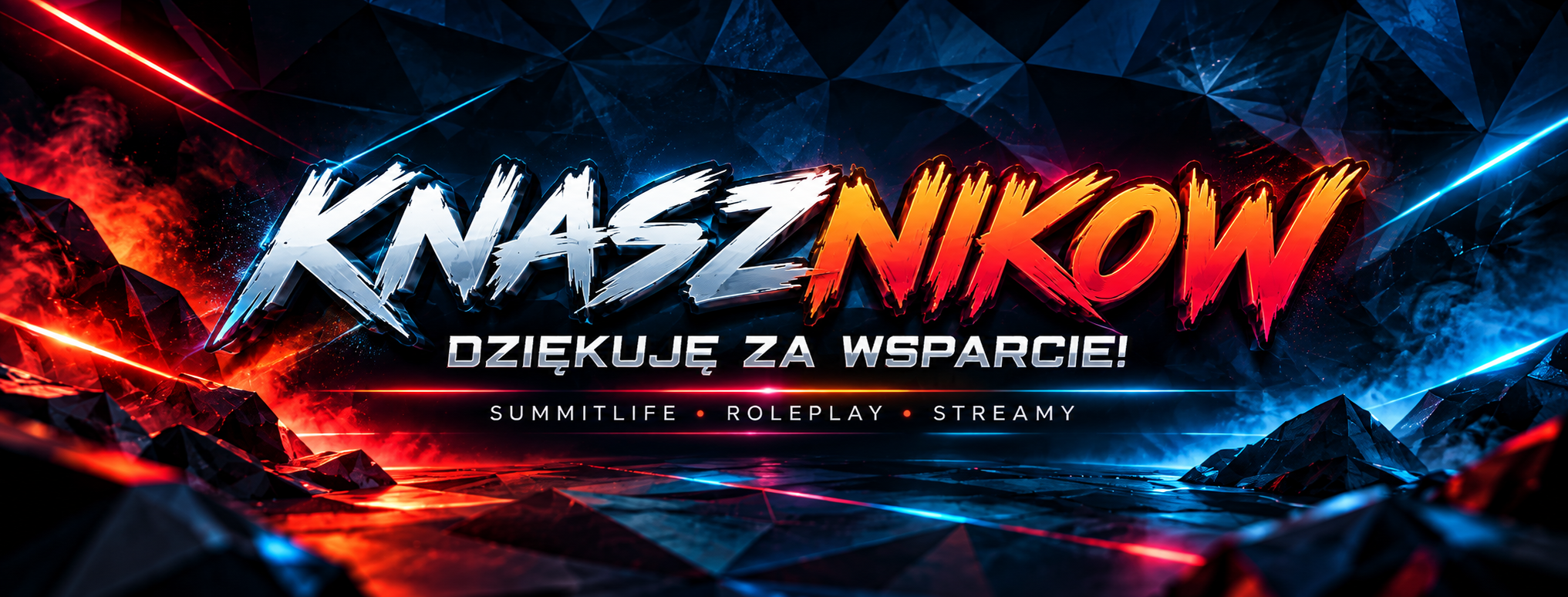 Baner streamera Knasznikow – strona dotacji na StreamPay
