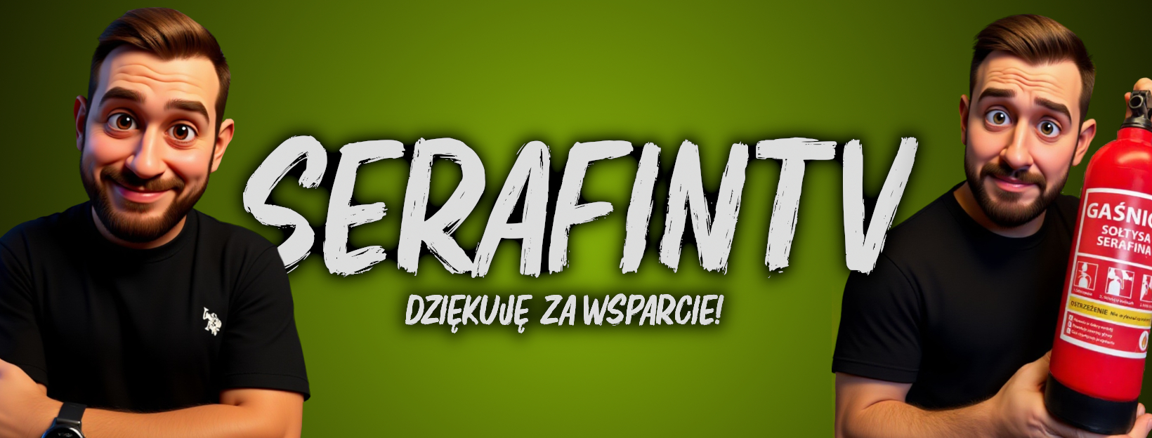 Baner streamera SerafinTV – strona dotacji na StreamPay